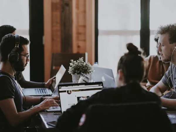 A collaborative workspace, illustrating our approach to working together